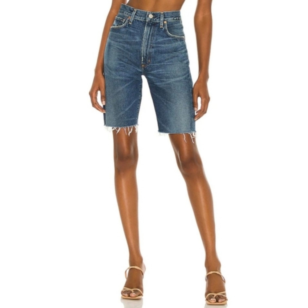 CITIZENS OF HUMANITY Dree High Rise Cut Off Shorts-28